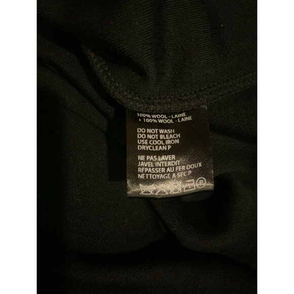 Haider Ackermann Black 100% Wool Sweater W/ Cream Turtleneck, Size Medium - Picture 9 of 10